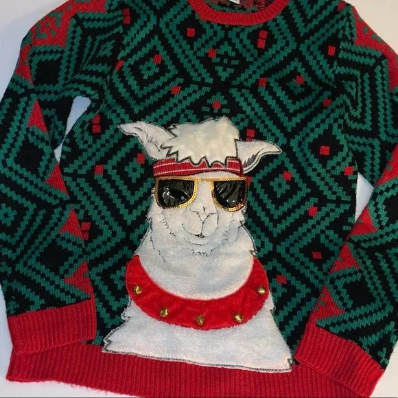 Ugly Christmas Sweater Lama size Small - Picture 5 of 8